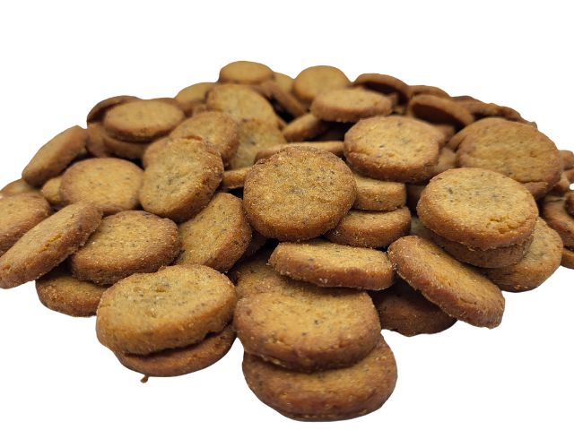 Scottish Salmon & Sweet Potato Coins For Dogs - Grain Free Dog & Cat Biscuits - Omega Rich - 250g, 500g